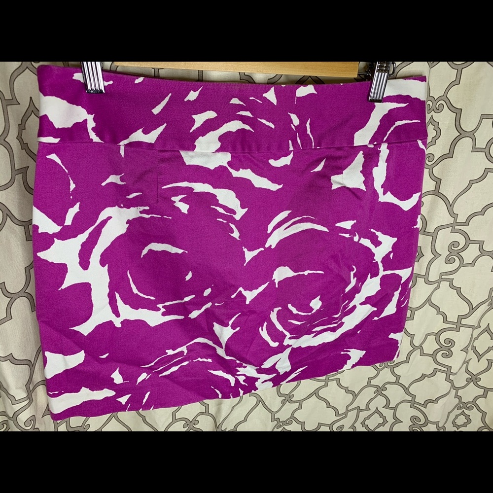 J Crew skirt print fuchsia pink size 6